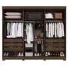 Guarda-Roupa Casal Palazzo Luxo 6 Portas 6 Gavetas 100% Mdf Savana/Off White - Pnr Móveis