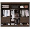 Guarda-Roupa Casal Palazzo Luxo 6 Porta 6 Gavetas 100% Mdf com Espelho Savana - Pnr Móveis