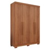 Guarda-Roupa Solteiro Pinheiro 4 Portas 2 Gavetas Cinamomo - Pnr Móveis