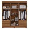 Guarda-Roupa Casal Kali 6 Portas 4 Gavetas Cinamomo - Pnr Móveis