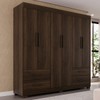 Guarda-Roupa Casal Kali 6 Portas 4 Gavetas Savana - Pnr Móveis