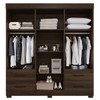 Guarda-Roupa Casal Kali 6 Portas 4 Gavetas Savana - Pnr Móveis