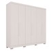 Guarda-Roupa Casal Pinheiro 6 Portas 2 Gavetas Branco - Pnr Móveis