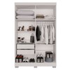 Guarda-Roupa Solteiro Pinheiro 4 Portas 2 Gavetas Branco - Pnr Móveis