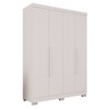 Guarda-Roupa Solteiro Pinheiro 4 Portas 2 Gavetas Branco - Pnr Móveis