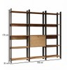 Estante para Livros Barcelos 1 Porta 13 Prateleiras Mel/Preto - Pnr Móveis