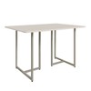 Mesa de Madeira Belle 118 Cm Champagne/Off White - Art Panta