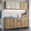 Cozinha Completa Dinamarca 10 Portas 2 Gavetas com Vidro 6123.163 Castini - Indékes