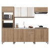 Cozinha Completa Dinamarca 12 Portas 2 Gavetas com Vidro 6123.164 Castini - Indékes