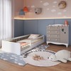 Quarto Infantil Completo Aquarela 1 Porta 4 Gavetas Cinnamon/Branco - Pnr Móveis