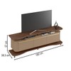 Rack para TV Até 75 Polegadas Guarapari 3 Portas Carvalho/Fendi - Móveis Bechara
