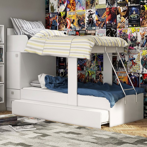 Treliche 1 Porta 2 Gavetas 1400 Branco - Percasa