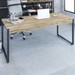 Mesa Escrivaninha Kuadra Carvalho/Preto 16331 - Compace