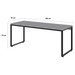 Mesa Escrivaninha Kuadra Branco Chess/Preto 16331 - Compace