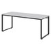 Mesa Escrivaninha Kuadra Branco Chess/Preto 16331 - Compace