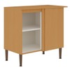 Balcão de Cozinha de Canto 1 Porta 100% Mdf 1022 Freijó/Off White - Genialflex
