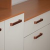 Cozinha Compacta 6 Portas 1 Gaveta 100% Mdf Cb0086 Freijó/Off White Laca Brilho - Genialflex