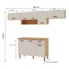 Cozinha Completa 8 Portas 1 Gaveta 100% Mdf Cm0051 Freijó/Off White - Genialflex