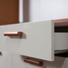 Cozinha Completa 8 Portas 1 Gaveta 100% Mdf Cm0051 Freijó/Off White - Genialflex