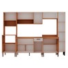 Cozinha Completa 12 Portas 1 Gaveta 100% Mdf Cm0071 Freijó/Off White - Genialflex