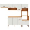 Cozinha Completa 9 Portas 1 Gavetas 100% Mdf Cm0090 Freijó/Off White - Genialflex