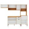 Cozinha Completa 9 Portas 1 Gavetas 100% Mdf Cm0090 Freijó/Off White - Genialflex