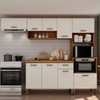 Cozinha Completa 9 Portas 1 Gavetas 100% Mdf Cm0090 Freijó/Off White - Genialflex