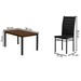 Mesa de Jantar 6 Lugares Monaco Tokio Preto/Freijó - Art Panta