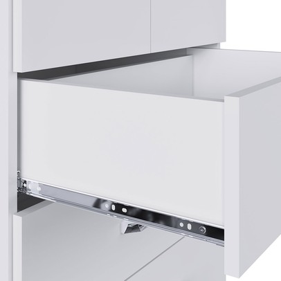 Quarto de Bebê Completo Baby 5 Portas 2 Gavetas Branco - Percasa