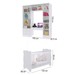 Quarto de Bebê Completo Baby 5 Portas 2 Gavetas Branco - Percasa