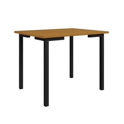 Mesa de Madeira Compact 109 Cm Preto/Nature - Art Panta