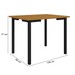 Mesa de Madeira Compact 109 Cm Preto/Nature - Art Panta