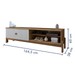 Rack para TV Até 55 Polegadas Frisado Dusk 2 Portas Cinamomo/Off White - Pnr Móveis