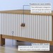 Rack para TV Até 55 Polegadas Frisado Dusk 2 Portas Cinamomo/Off White - Pnr Móveis