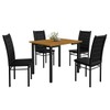 Mesa de Jantar 4 Lugares Tokio Preto/Nature - Art Panta