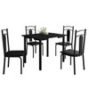 Mesa de Jantar 4 Lugares Madri Preto - Art Panta