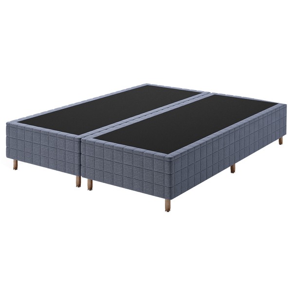 Base de Cama Box Queen Lunare Bordado Azul - Vian