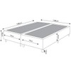 Base de Cama Box Queen Lunare Bordado Azul - Vian