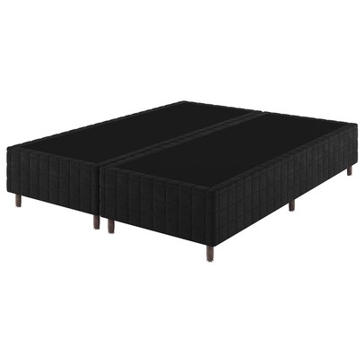 Base de Cama Box Queen Lunare Bordado Preto - Vian