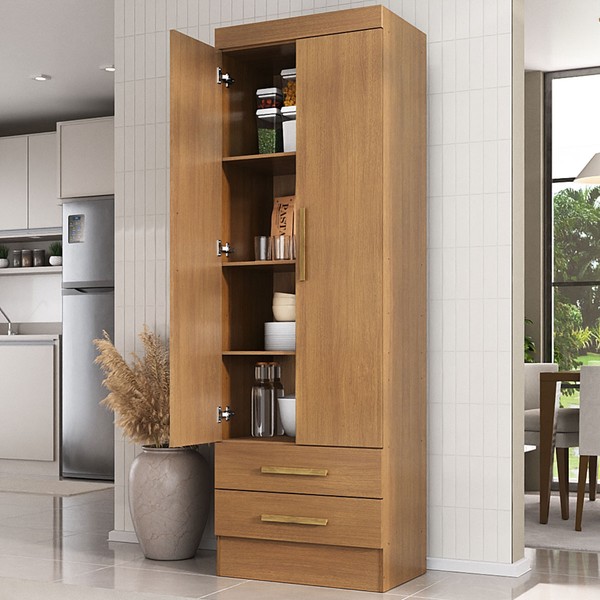 Armário de Cozinha Modulare 2 Portas 2 Gavetas Cinamomo - Panorama Móveis