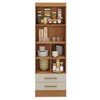 Armário de Cozinha Modulare 2 Portas 2 Gavetas Cinamomo/Off White - Panorama Móveis