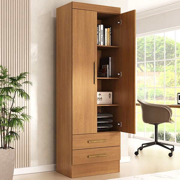 Armário para Escritório Modulare 2 Portas 2 Gavetas Cinamomo - Panorama Móveis