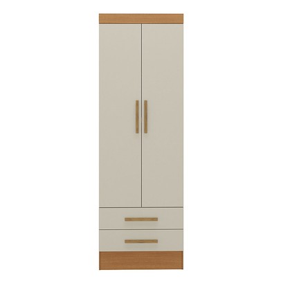 Armário para Escritório Modulare 2 Portas 2 Gavetas Cinamomo/Off White - Panorama Móveis