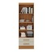 Armário para Escritório Modulare 2 Portas 2 Gavetas Cinamomo/Off White - Panorama Móveis