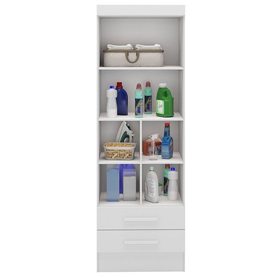 Armário Multiuso Modulare 2 Portas 2 Gavetas Branco - Panorama Móveis