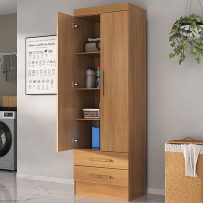 Armário Multiuso Modulare 2 Portas 2 Gavetas Cinamomo - Panorama Móveis