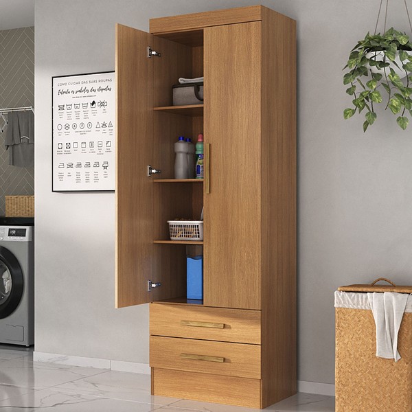 Armário Multiuso Modulare 2 Portas 2 Gavetas Cinamomo - Panorama Móveis