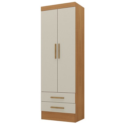 Armário Multiuso Modulare 2 Portas 2 Gavetas Cinamomo/Off White - Panorama Móveis