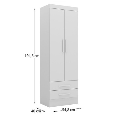 Paneleiro Modulare 2 Portas 2 Gavetas Branco - Panorama Móveis
