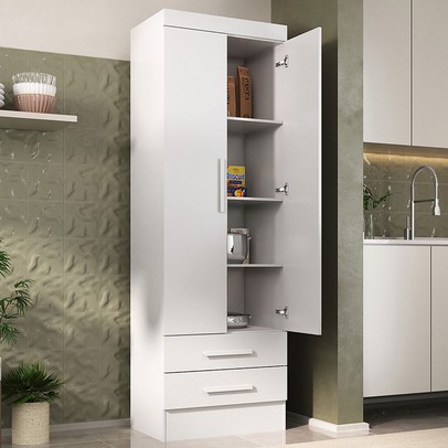 Paneleiro Modulare 2 Portas 2 Gavetas Branco - Panorama Móveis